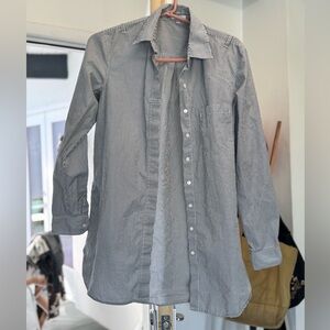 Vince Black and White Striped Shirt